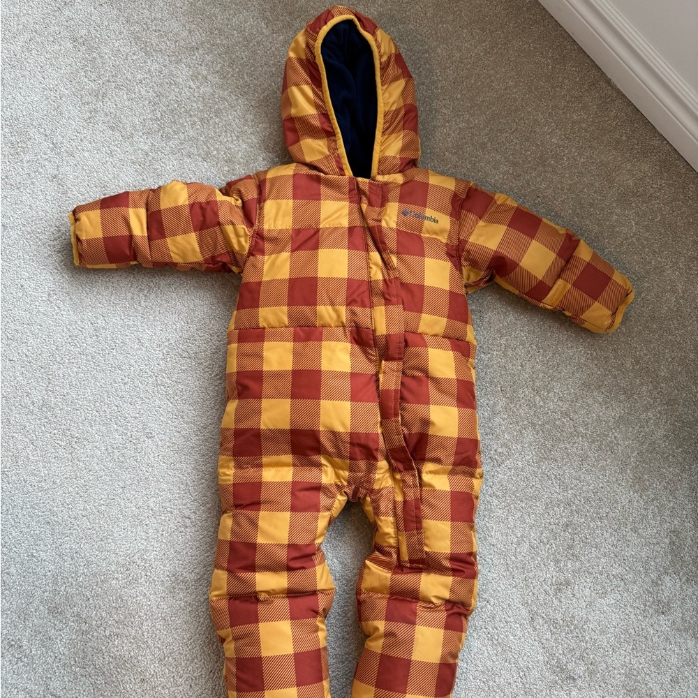 Columbia Yellow and Blue Baby Snowsuit